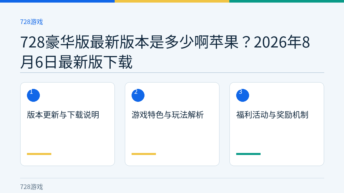 728豪华版最新版本是多少啊苹果？2026年8月6日最新版下载文章内容示意图